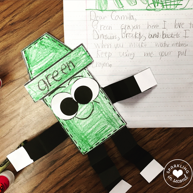 the day the crayons quit, 1st grade, first grade, picture books, craft