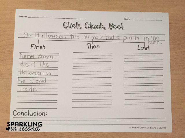 Click Clack Boo is a fun read aloud that inspires a great Halloween writing!
