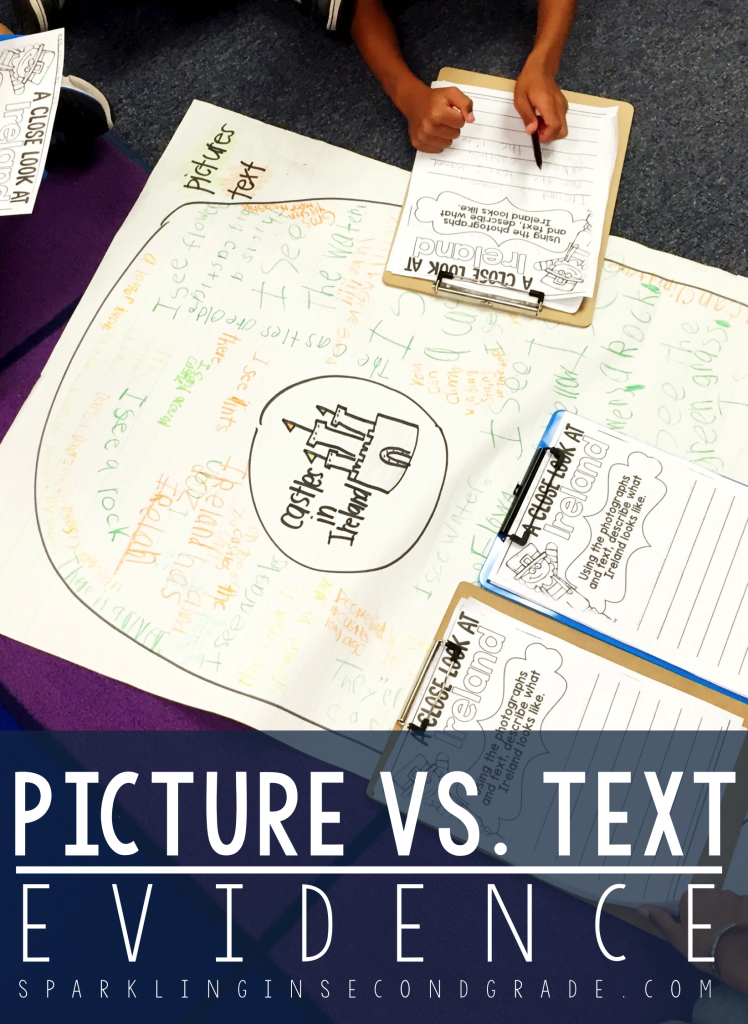 Picture vs. text evidence is a reading comprehension skill that is vital in first grade. Here is a fun way to get students to master it while having fun!