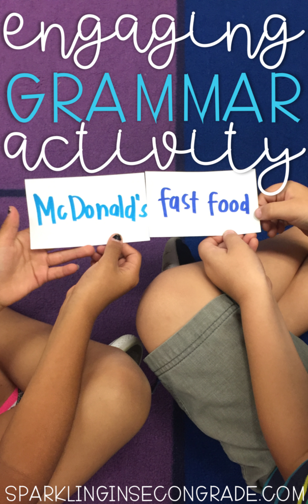 Need a grammar activity that gets your kids up & learning? This activity was first used for common and proper nouns, but can be used for any grammar skill!
