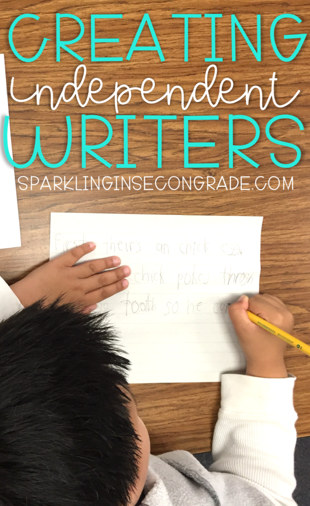 Tired of hearing, "WHAT DO I WRITE?" after great writing lesson? Here's a fun writing tip for independent writers in kindergarten or first grade.