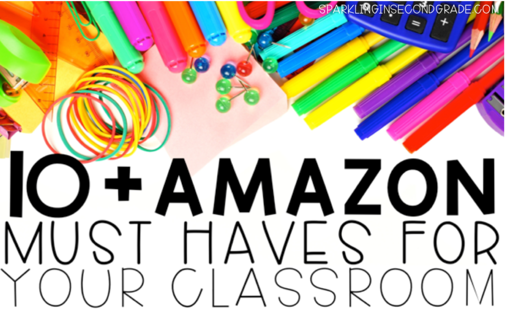 Teachers love Amazon! Here are a few teacher must-haves that you can find on Amazon for organizing any classroom! 