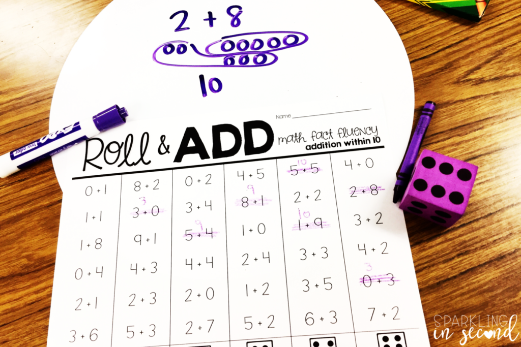 Math fact fluency activities for addition and multiplication math facts. These activities will help develop understanding and fluency with math facts.