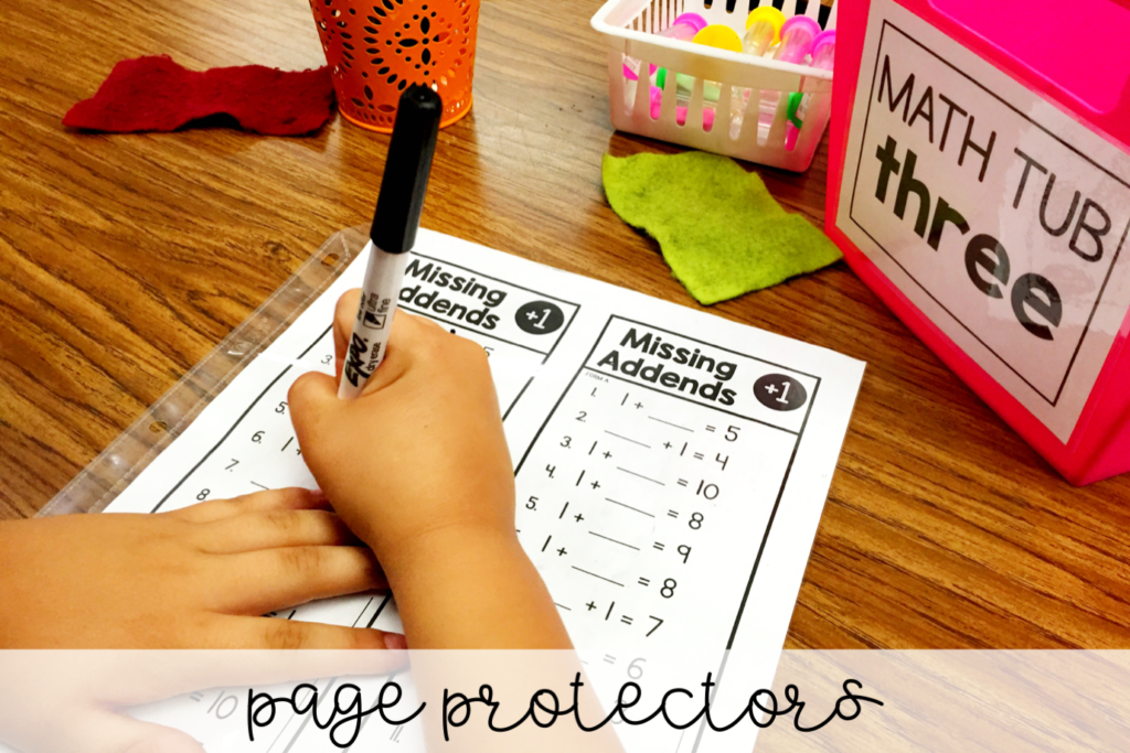 Teachers love Amazon! Here are a few teacher must-haves that you can find on Amazon for organizing any classroom! Page protectors make it easy to make ANYTHING reusable.