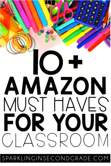 Teachers love Amazon! Here are a few teacher must-haves that you can find on Amazon for organizing any classroom! 