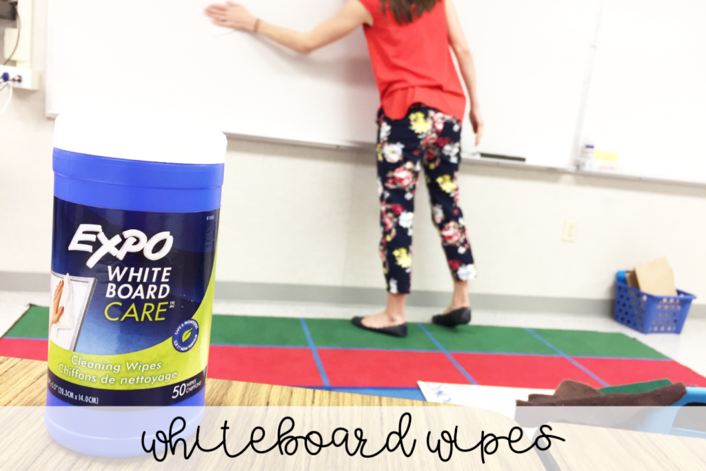 Teachers love Amazon! Here are a few teacher must-haves that you can find on Amazon for organizing any classroom! You probably haven't seen your whiteboard as clean as it can be with these wipes!