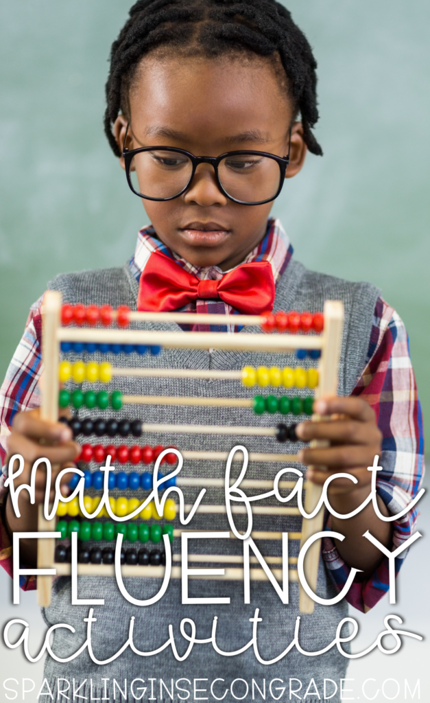 Math fact fluency activities for addition and multiplication math facts. These activities will help develop understanding and fluency with math facts.