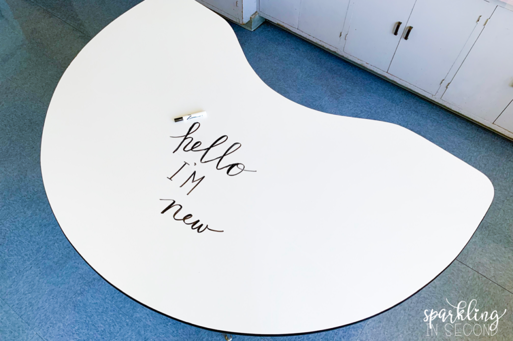 DIY whiteboard table