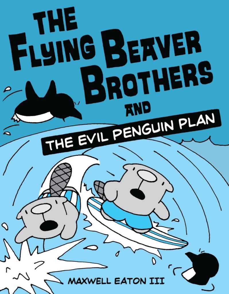 A picture of "the flying beaver brothers", a graphic novel for early readers.