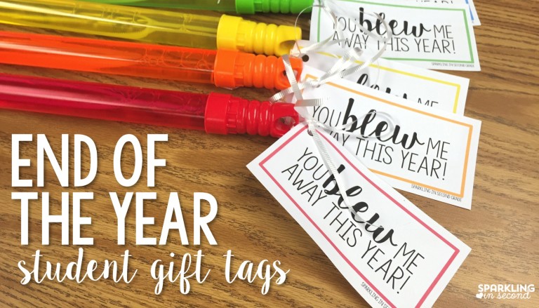 End of Year Gift Bubble Tags