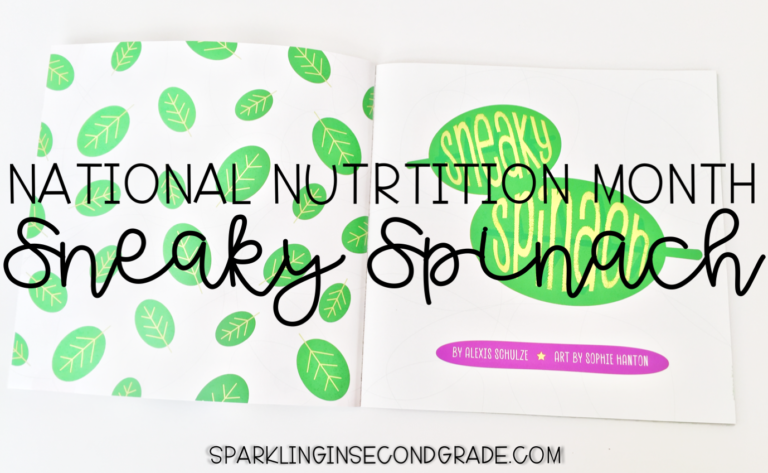 March is National Nutrition Month. Start a discussion around healthy eating with this children's book called Sneaky Spinach.
