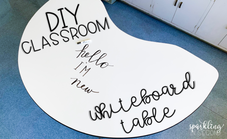 DIY whiteboard table