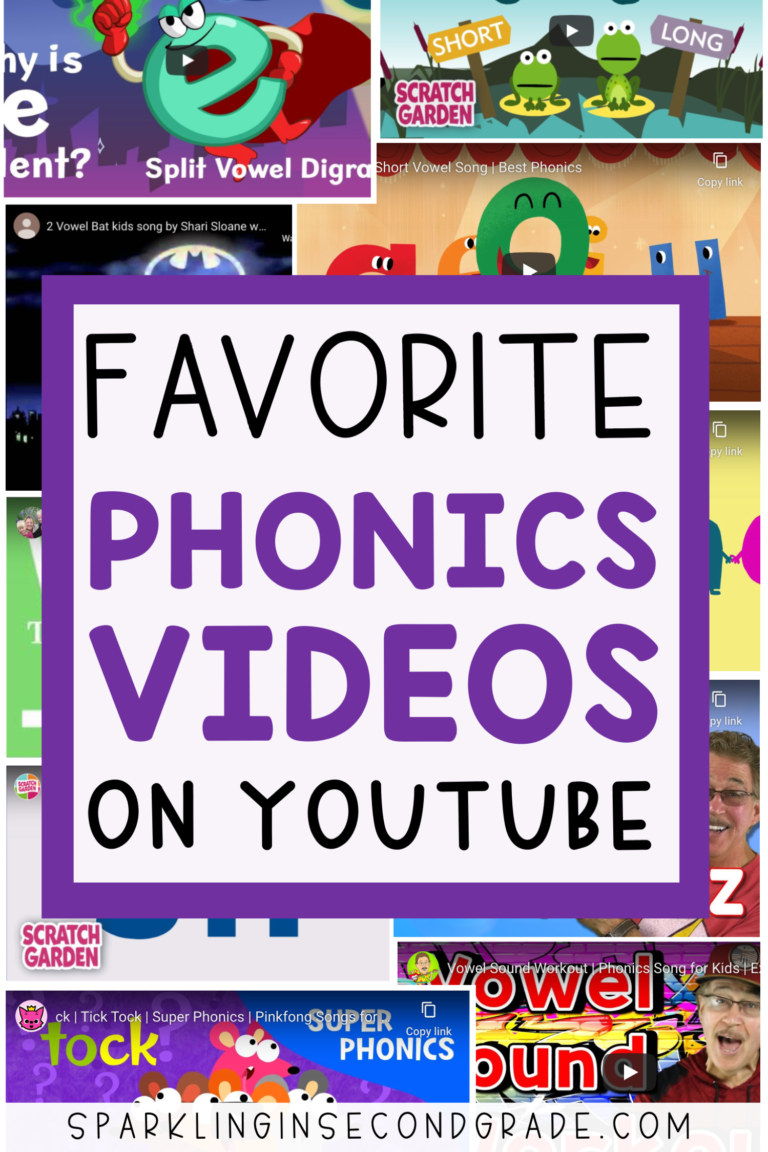 A picture of phonics videos on youtube